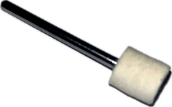 Felt small disc with shank 10x10-3/cylinder