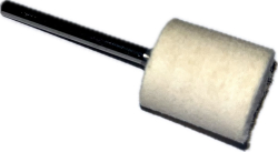 Felt small disc with shank 15x15-3/cylinder