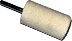 Felt small disc with shank 30x50-6/cylinder