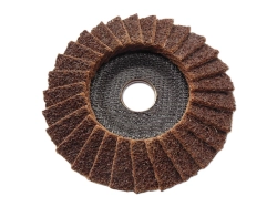 Lamelový kotouč Polimaxx 125x22,23 Brusné rouno DRONCO,  Lamelový kotouč Polimaxx 1, 125x22,23 Coarse, Brusné rouno DRONCO, hnědý