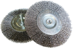 Drátěný kotoučový kartáč na stopce, průměr 50mm, ocel 
