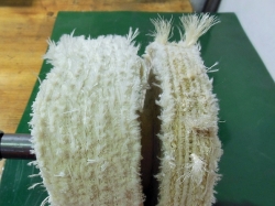 Špatně orovnaný kotouč bez nánosu pasty